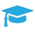 Animated graduation cap icon